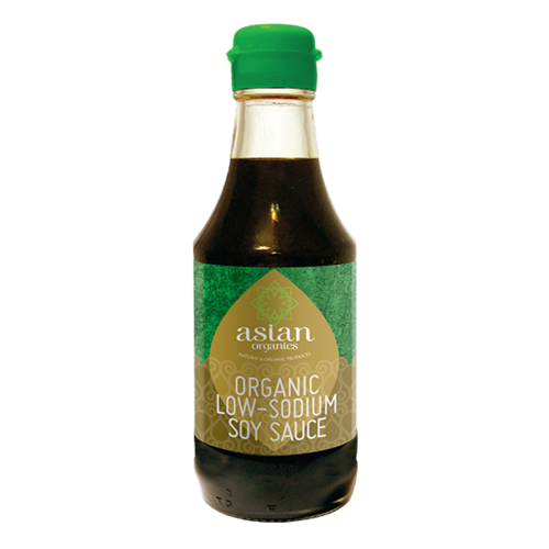 Organic Low Sodium Soy Sauce 600ml - Asian Organics ( BB - Jan 2023 )