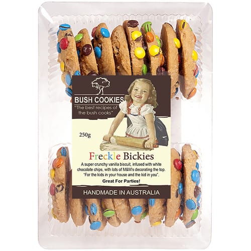 Freckle Bickies 250g from Bush Cookies