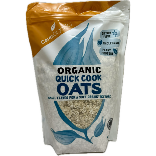 Organic Rolled Oats, Wholegrain Quick Cooking 600g