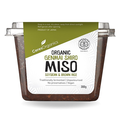 Organic Brown Rice Raw White Miso (Genmai Shiro) 300g 