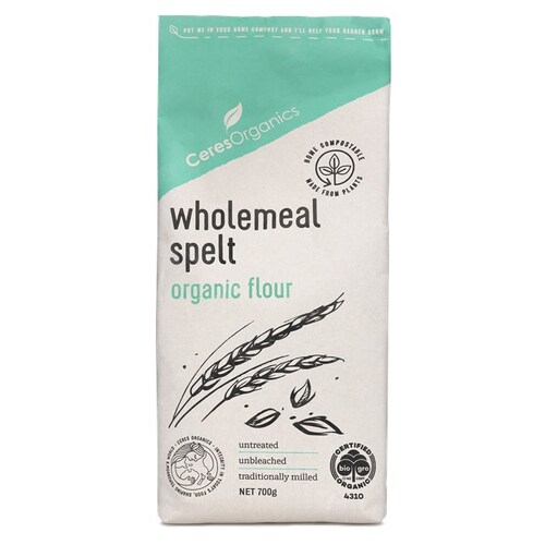 Organic Wholemeal Spelt Flour 700g 