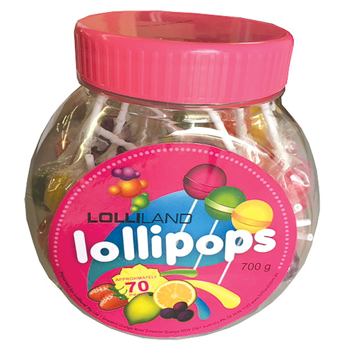 Lollipops Mixed - Individually wrapped Large 700g Jar ( Best Before - January 13, 2026 )