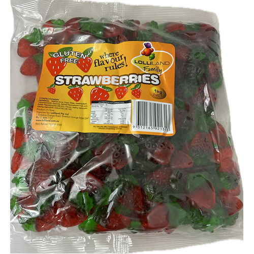 Strawberry Leaf 1kg Bulk Bag  ( Best Before - October 23, 2026 )