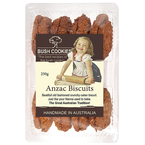 Anzac Biscuits 250g  - Carton of 12 ( Best Before - Nov.25, 2026 )