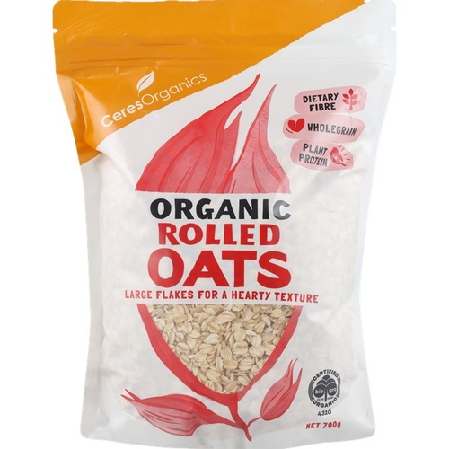 Organic Rolled Oats, Wholegrain Quick Cooking 600g ( Best Before - Sept. 4, 2026 )
