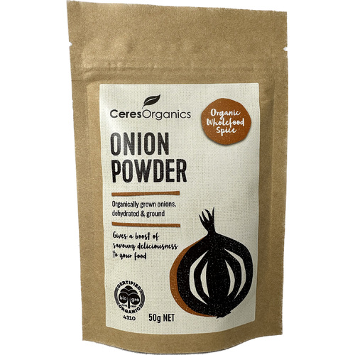 Organic Onion Powder 50g ( Best Before - October 21, 2024 )