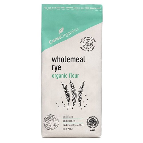Organic Rye Flour 600g  ( Best Before - July 26, 2026 )