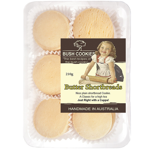 Butter Shortbread Cookies 210g - Carton of 12  ( Best Before - July 2026 )