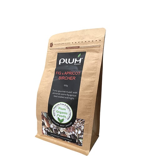 Fig and Apricot Bircher Muesli 500g - Plum Organic Foods ( BB - Feb 2026 )