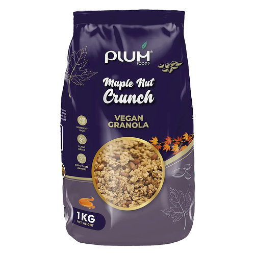 Maple Nut Crunch 1kilo bag Premium Acai Bowl Granola ( Best Before - June 2026 )