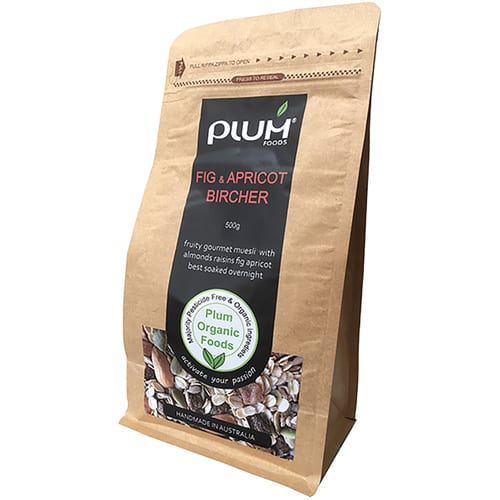 Fig and Apricot Bircher Muesli 1kg - Plum Organic Foods