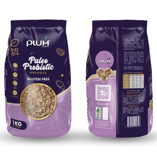 Paleo Probiotic - Gluten-Free Granola 1kg - Plum Foods
